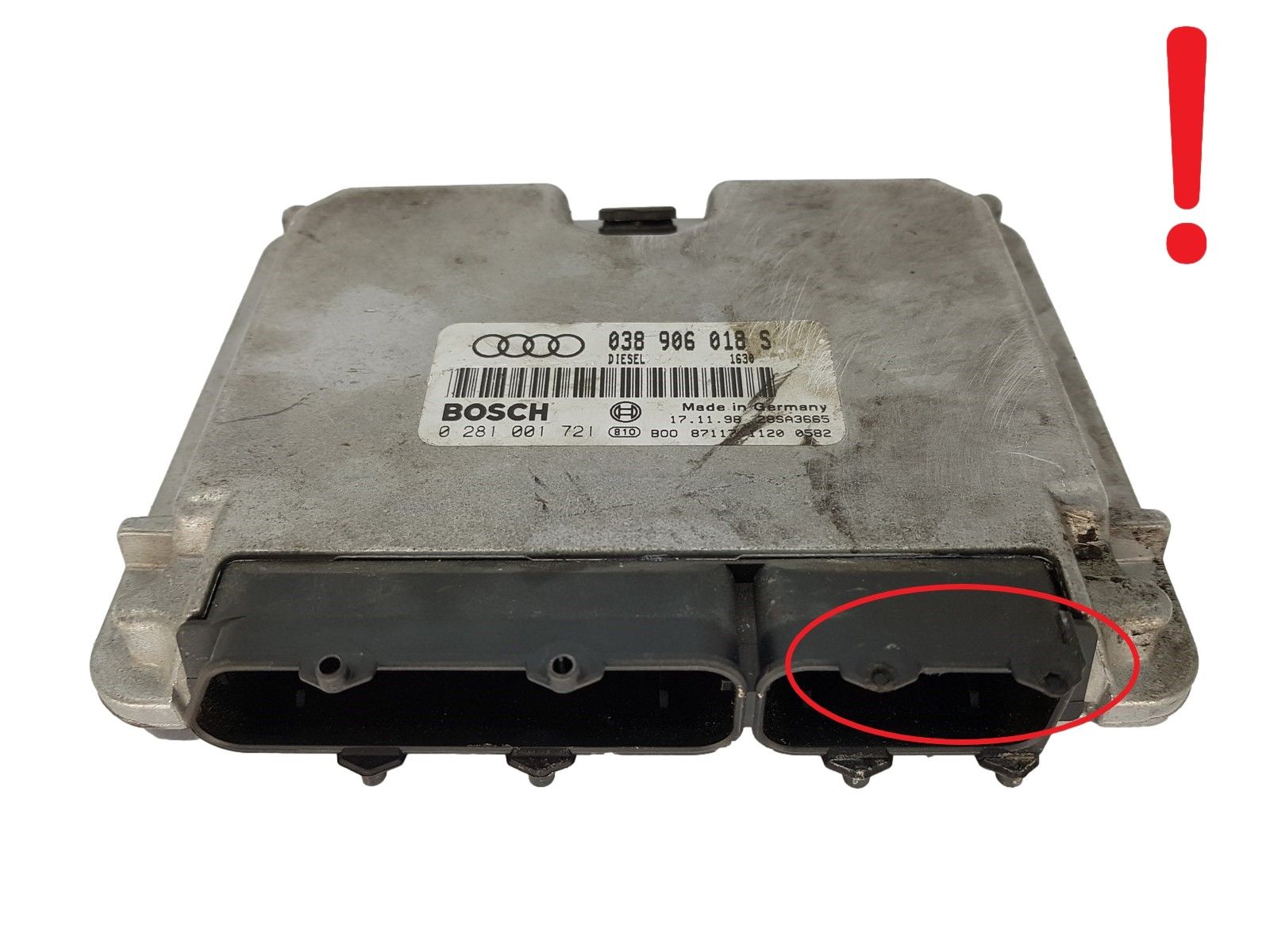 Steuergerät 038906018S 0281001721 Audi Bosch 15714 main product photo