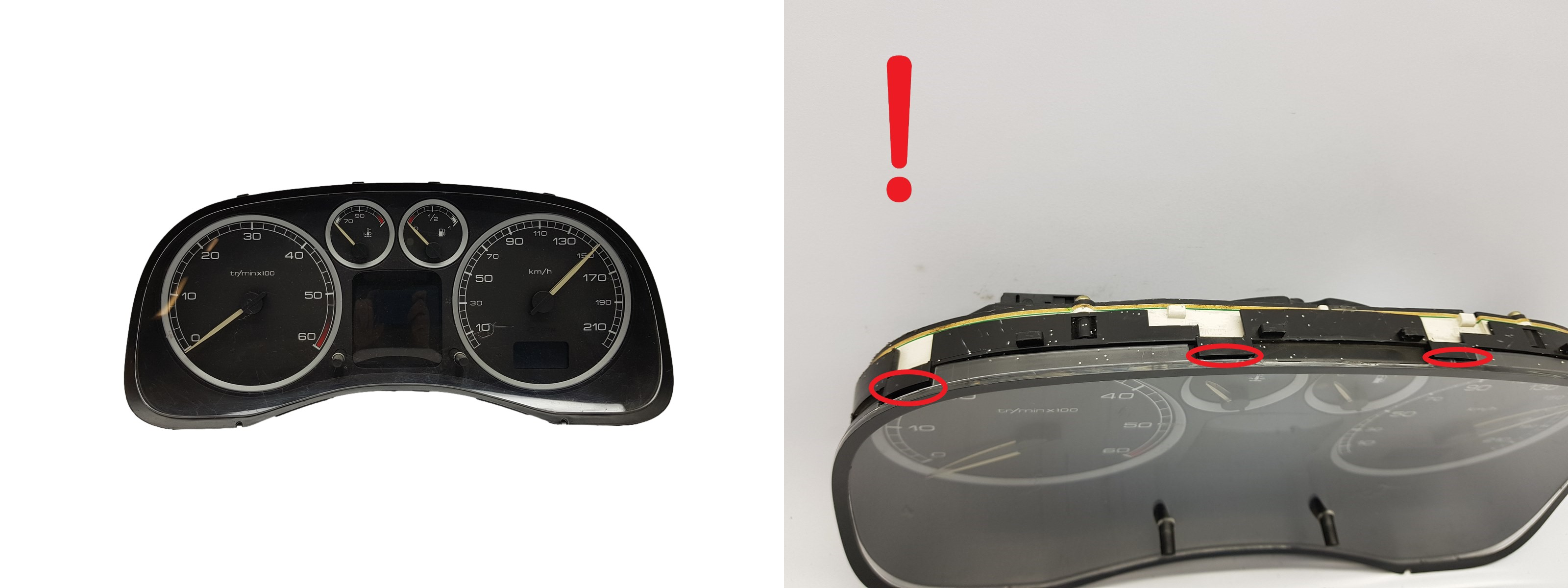 Tacho Kombiinstrument Peugeot 307 P9636708880 2968 main product photo