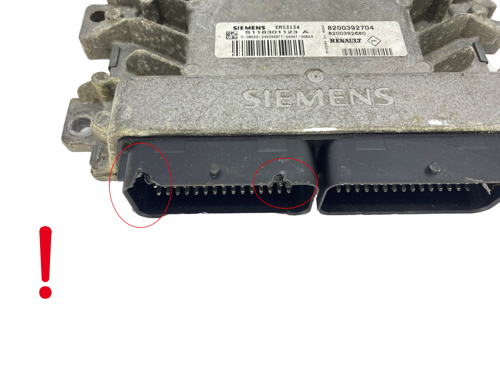 Steuergerät S118301123A 8200392704 8200392680 Renault Siemens 57456 main product photo