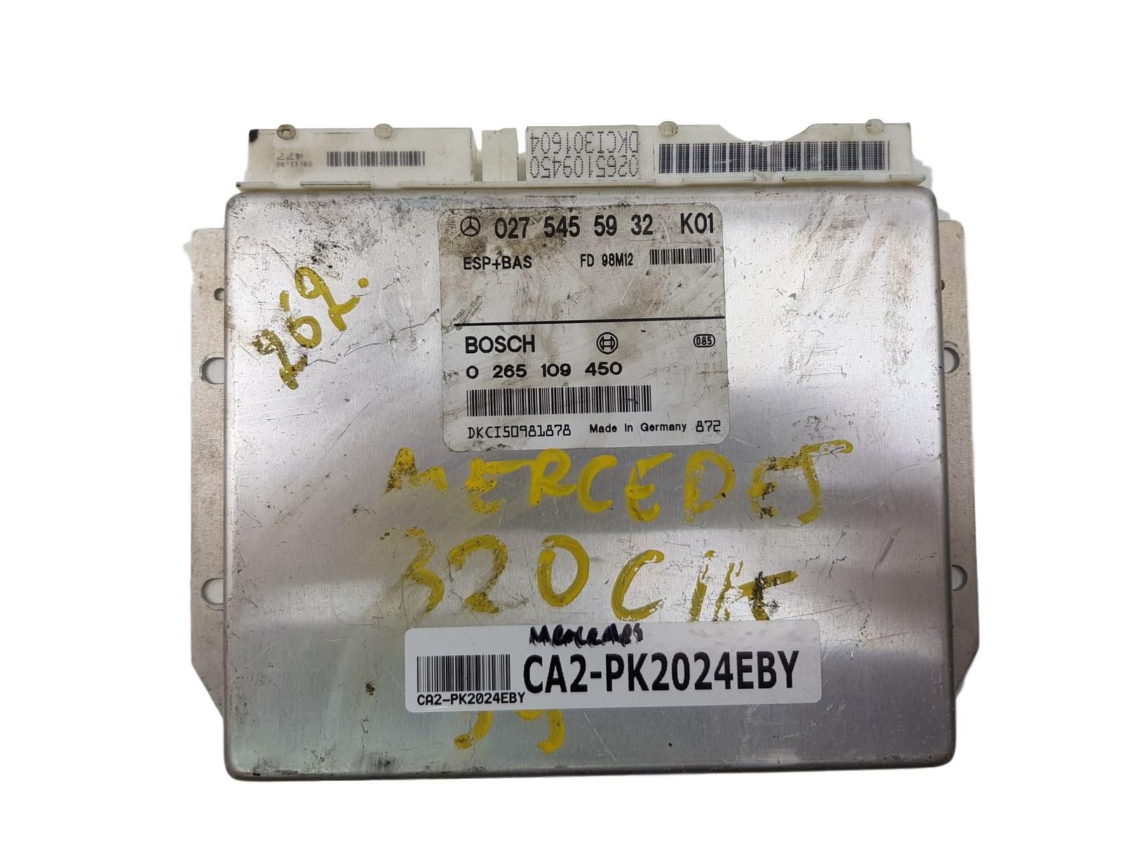 Steuergerät ESP 0275455932 0265109450 Mercedes main product photo