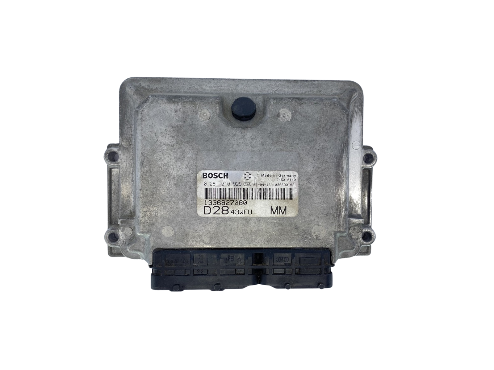 Steuergerät 0281010929 1336827080 D2843WFU Fiat Bosch 62391 main product photo