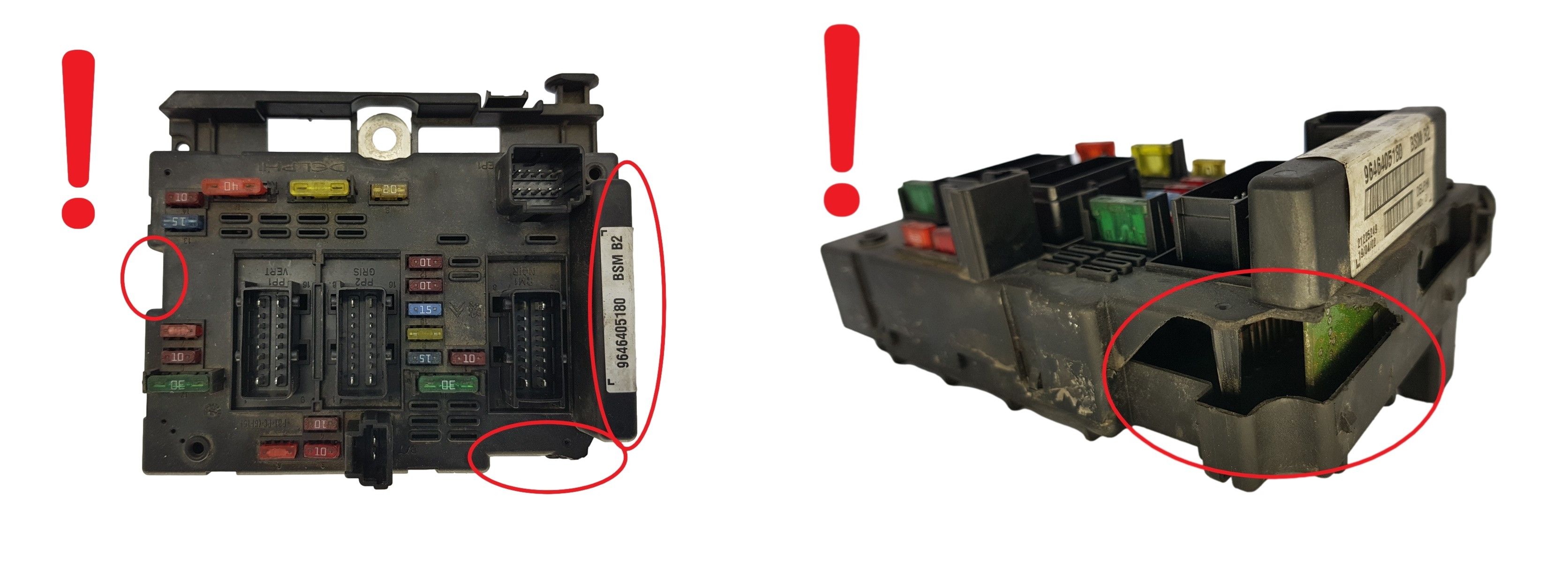 Steuergerät BSM B2 9646405180 PSA Delphi 1673 main product photo