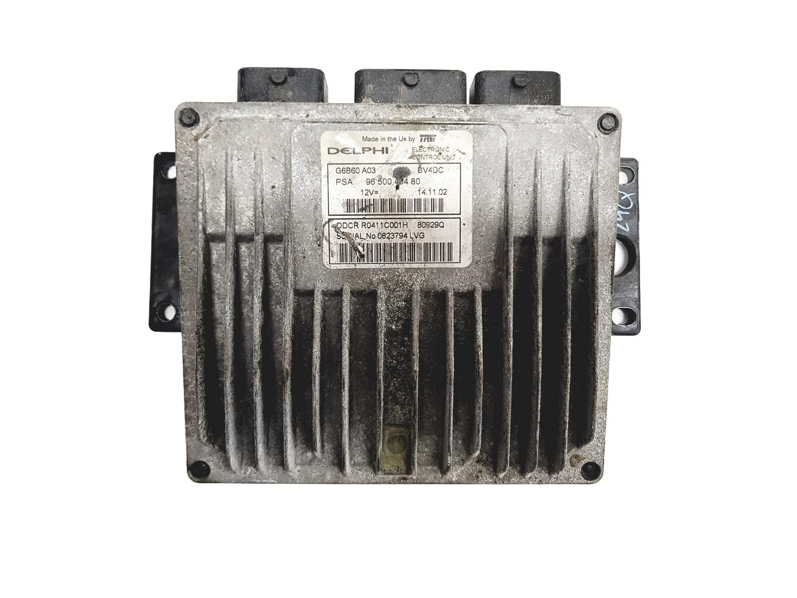 Steuergerät 9650043480 R0411C001H 80929Q G6B60A03 PSA Delphi main product photo