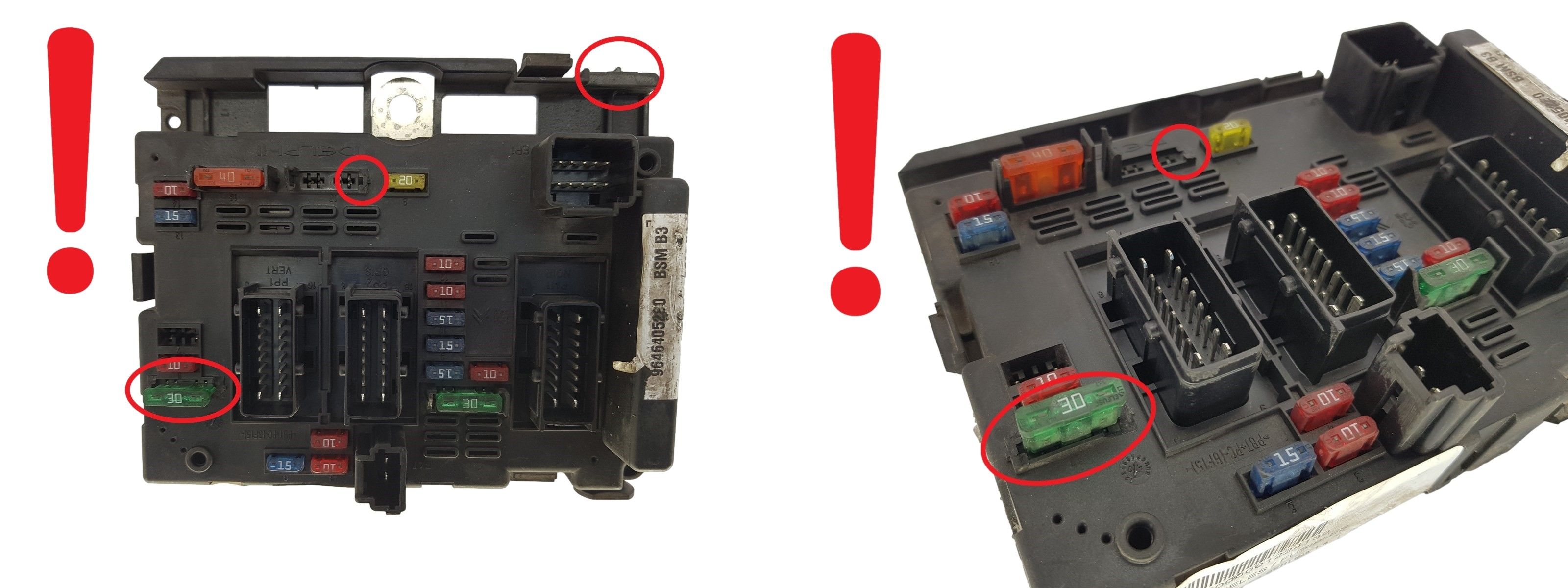 Steuergerät BSM B3 9646405280 PSA Delphi 1356 main product photo