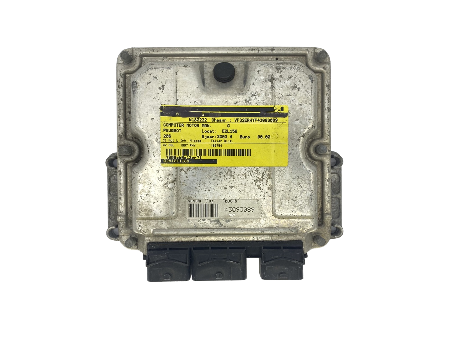 Steuergerät 0281011188 9640938680 9648588880 PSA Bosch 57116 main product photo