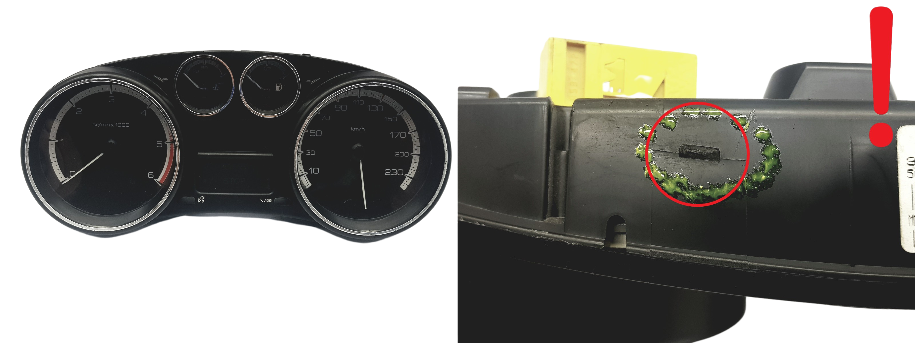 Tacho Kombiinstrument Peugeot 308 9665107480 503001550311 1095 main product photo