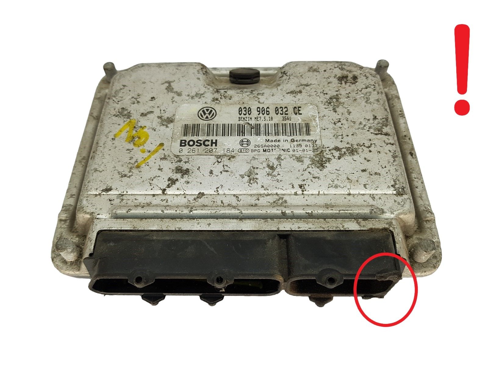 Steuergerät 030906032CE 0261207184 Volkswagen Bosch 14582 main product photo