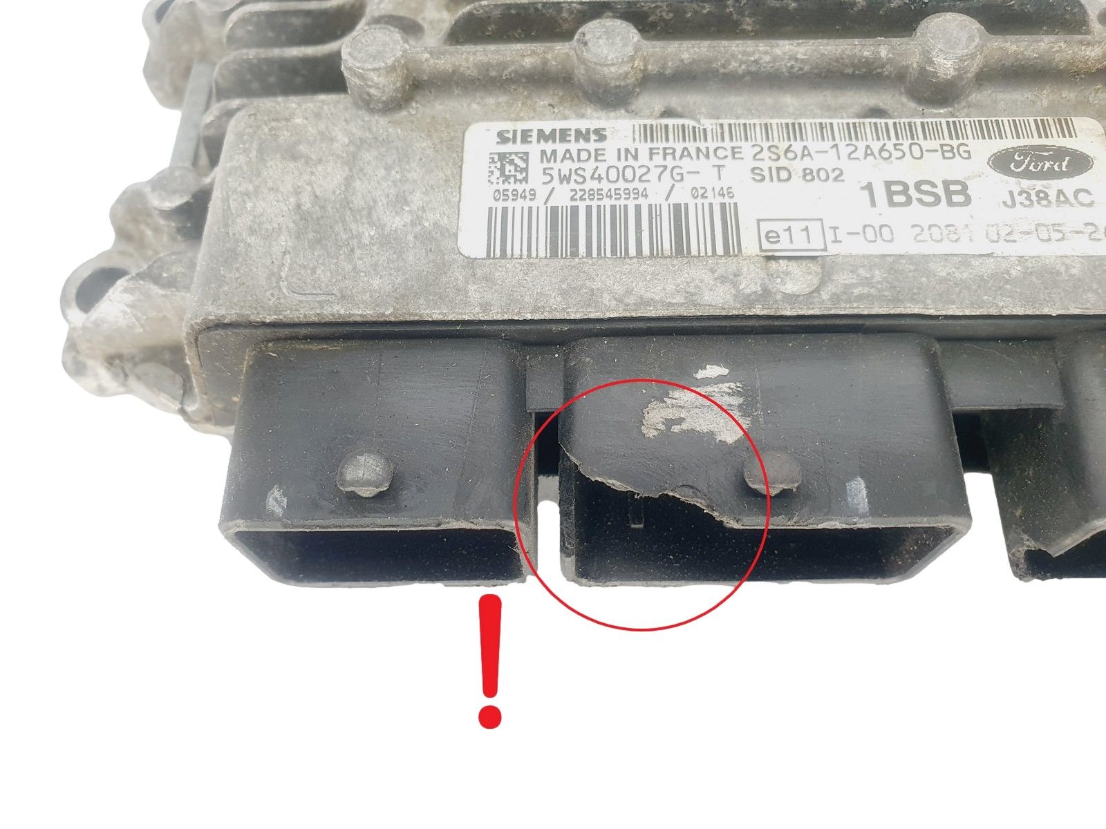 Steuergerät 2S6A-12A650-BG 5WS40027G-T SID 802 Ford Siemens 45159 main product photo