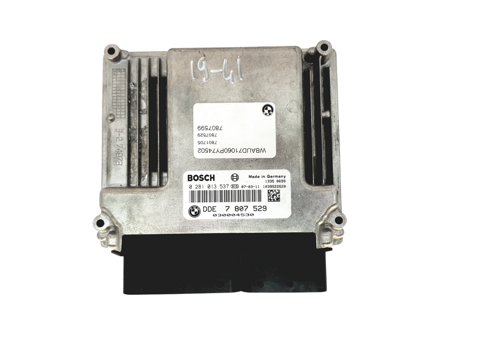 Steuergerät 0281013537 DDE 7807529 BMW Bosch 29164 main product photo