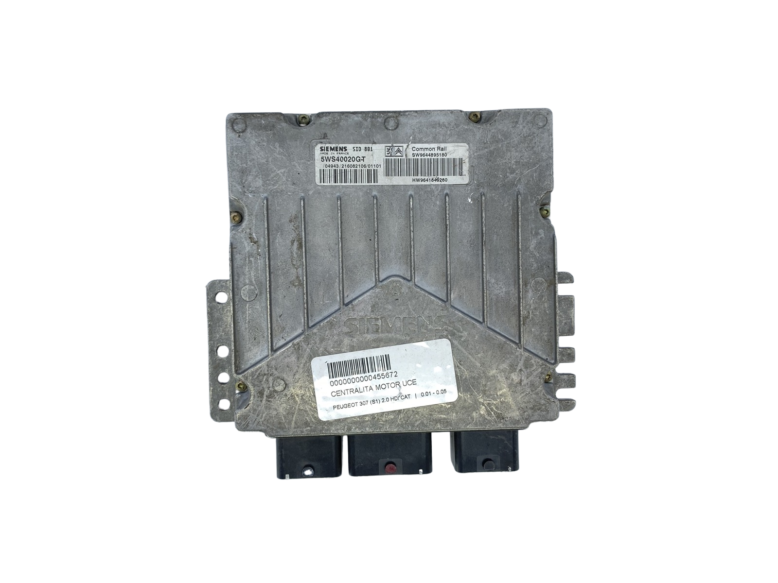 Steuergerät 5WS40020G-T 9644895180 9641849280 PSA Siemens 60653 main product photo