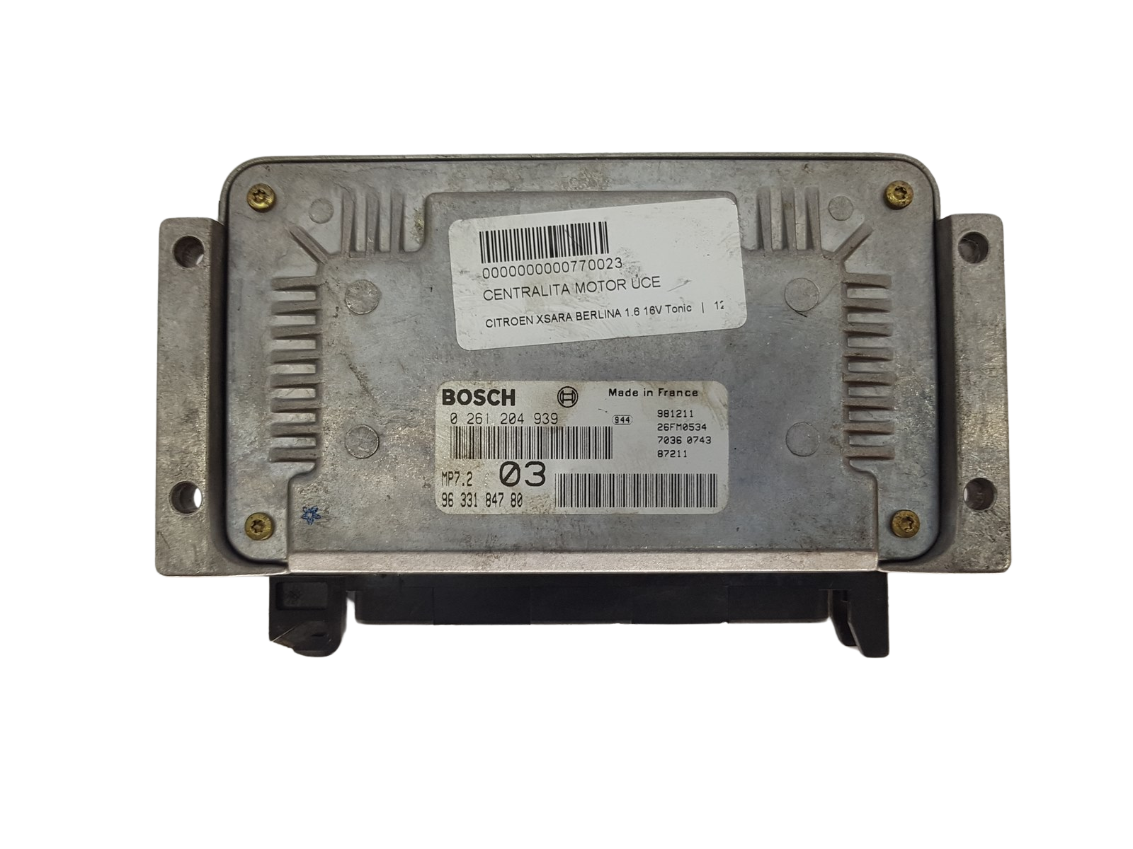 Steuergerät 0261204939 9633184780 26FM0534 PSA Bosch 3519 main product photo