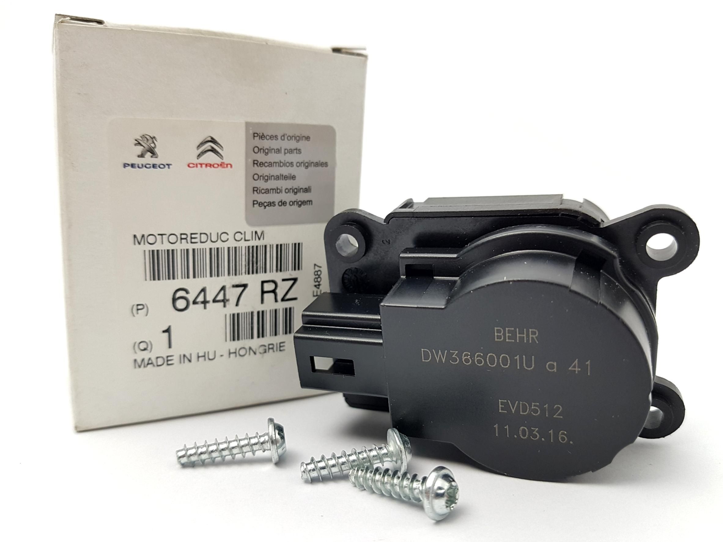 Stellelement, Mischklappe Umschaltventil Neues Original Citroen Peugeot C4 307 6447RZ EAD512 main product photo