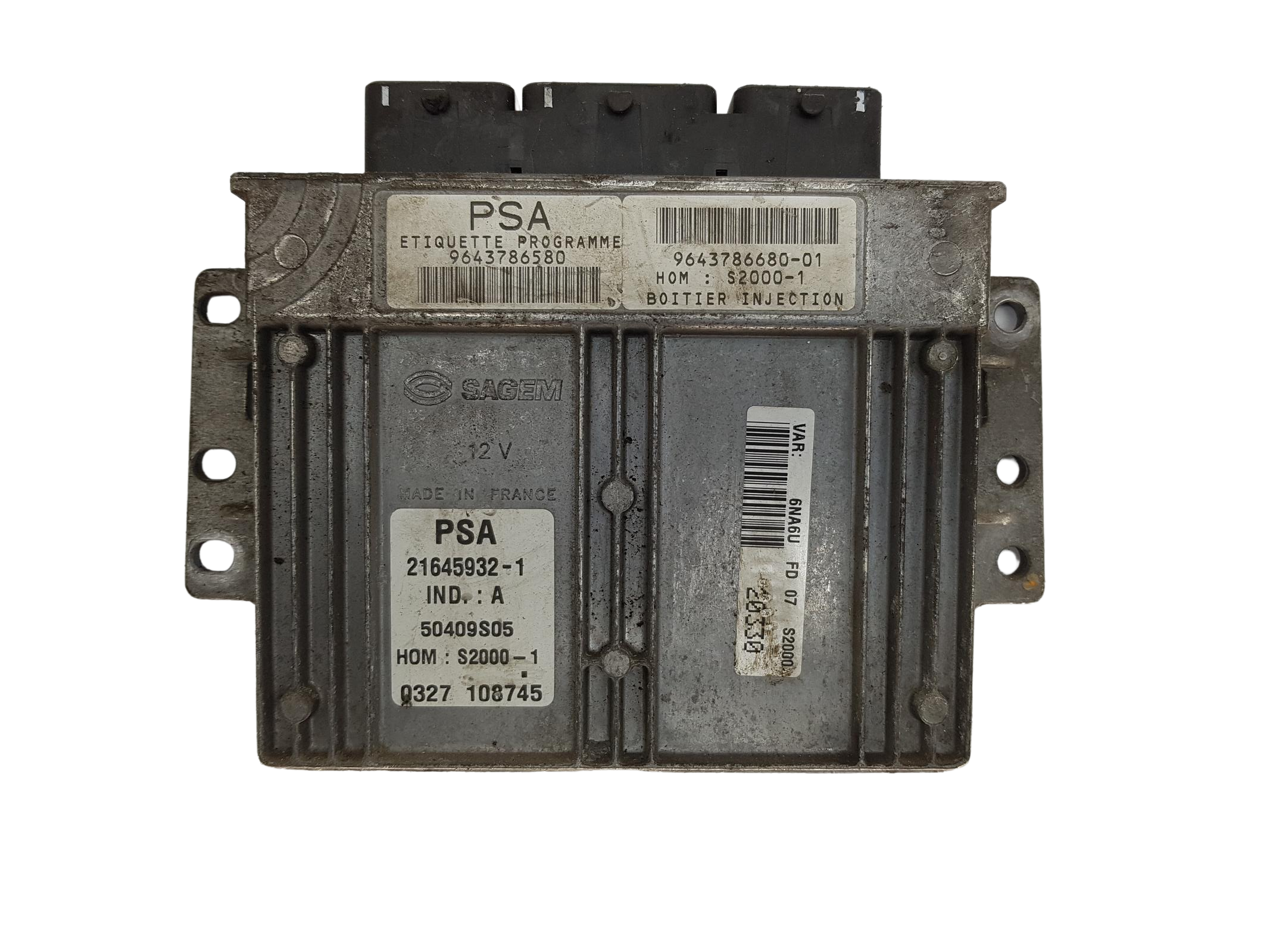 Steuergerät 9643786580 9643786680-01 21645932-1 PSA Sagem 15290 main product photo