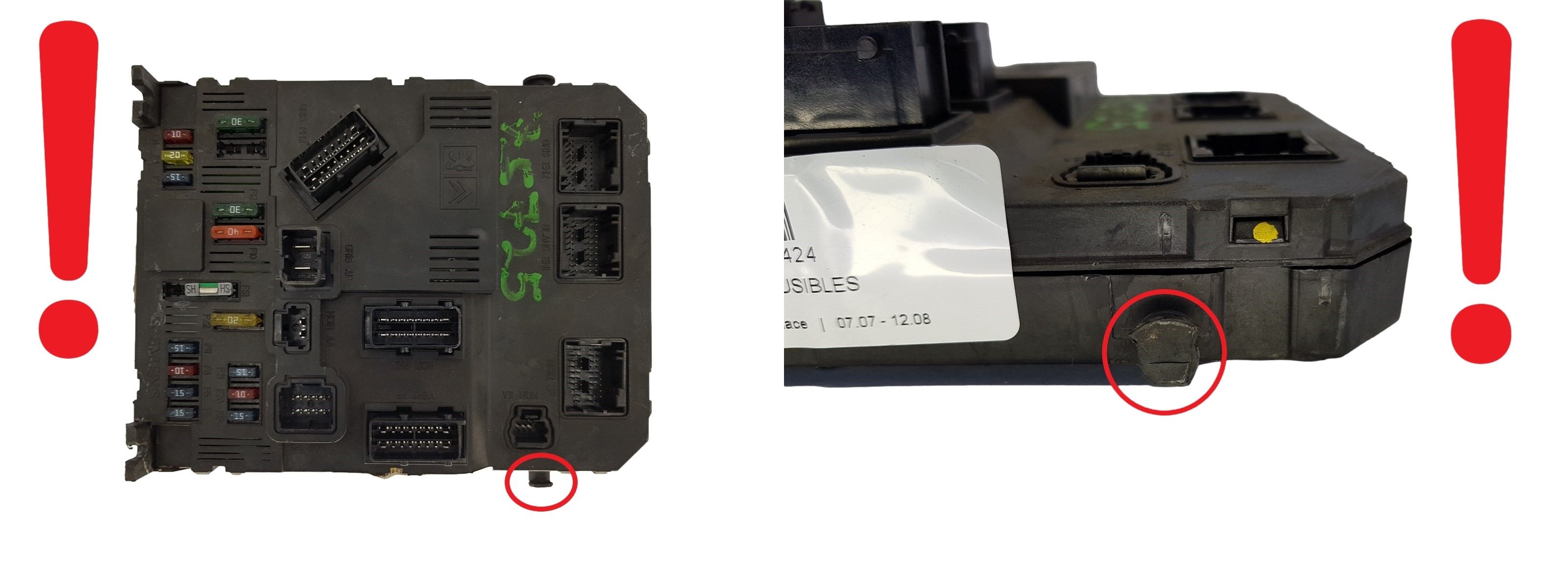 Steuergerät BSI F02-00 9650585780 S118085200I PSA Siemens 1297 main product photo