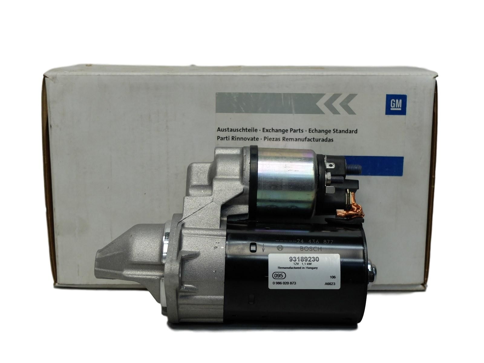 Anlasser Starter Neues Original 93189230 0986020873 Opel main product photo