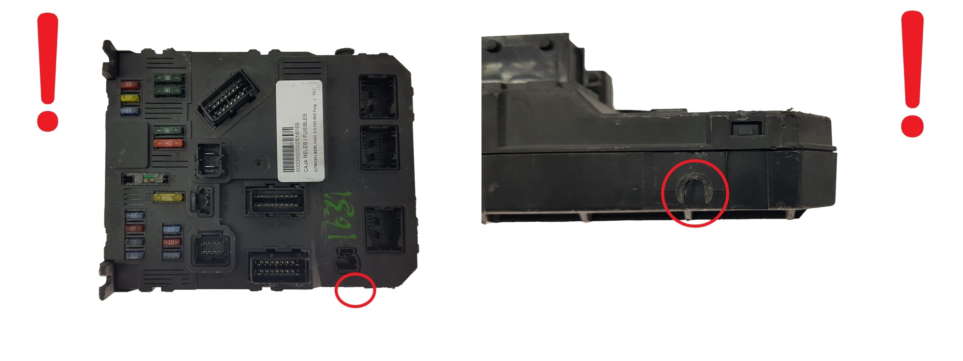 Steuergerät BSI E01-00 9657999680 S118085320F PSA Siemens 2122 main product photo