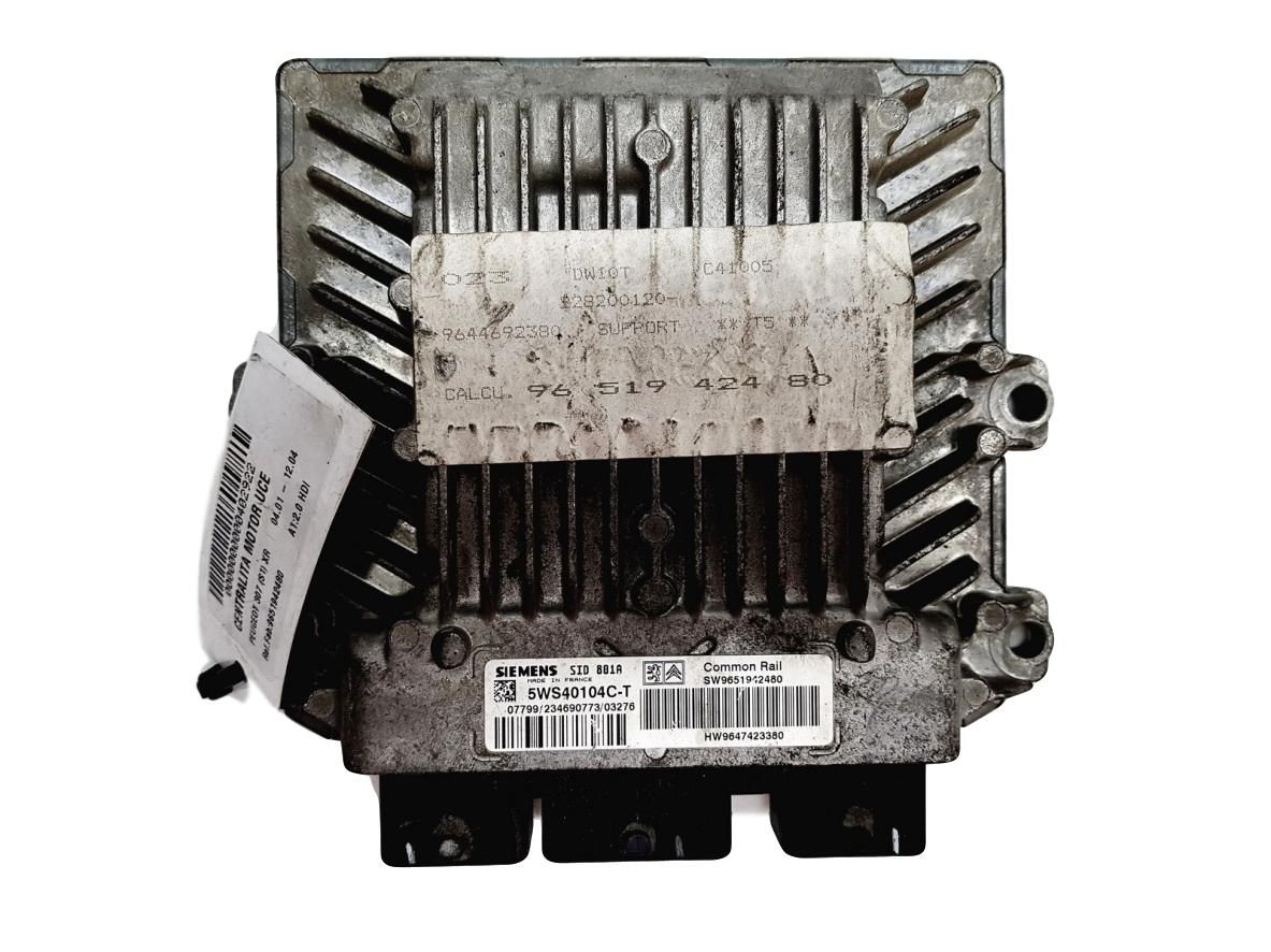 Steuergerät 5WS40104C-T 9651942480 9647423380 PSA Siemens main product photo
