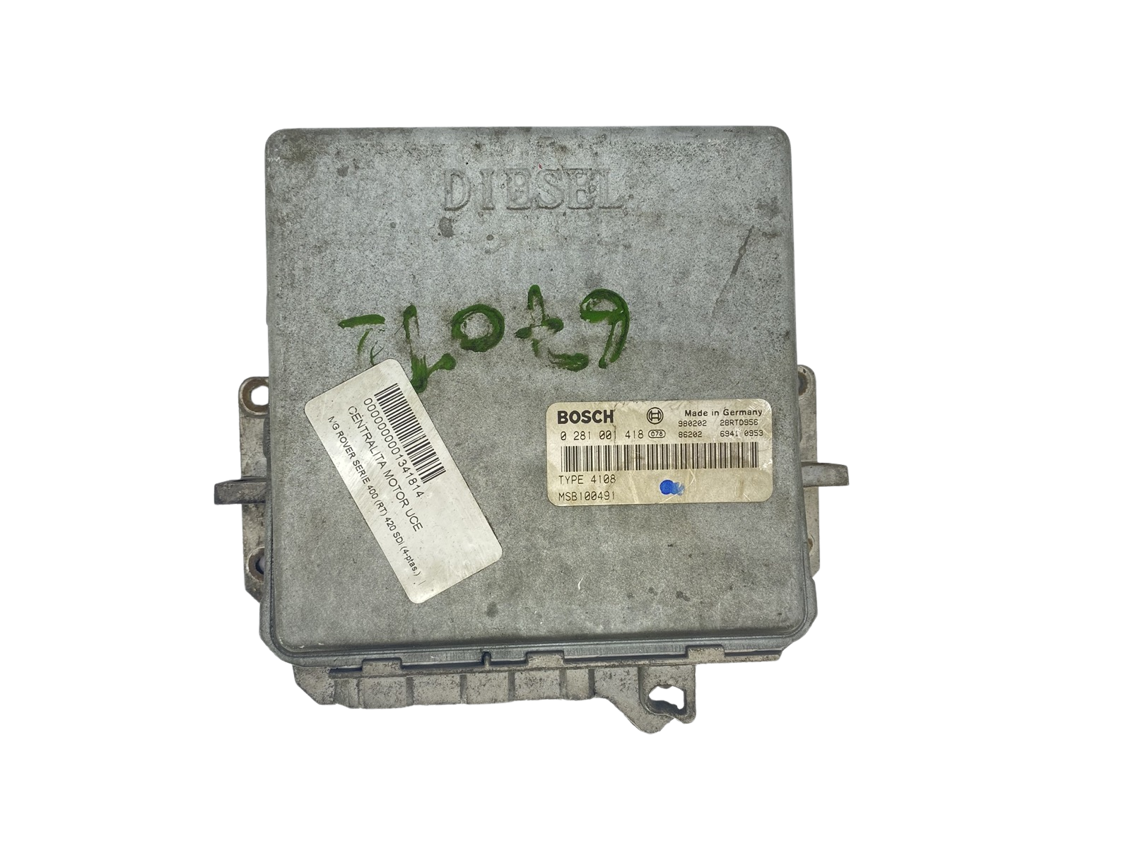 Steuergerät Rover MSB100491 0281001418 4108 Bosch 59876 main product photo