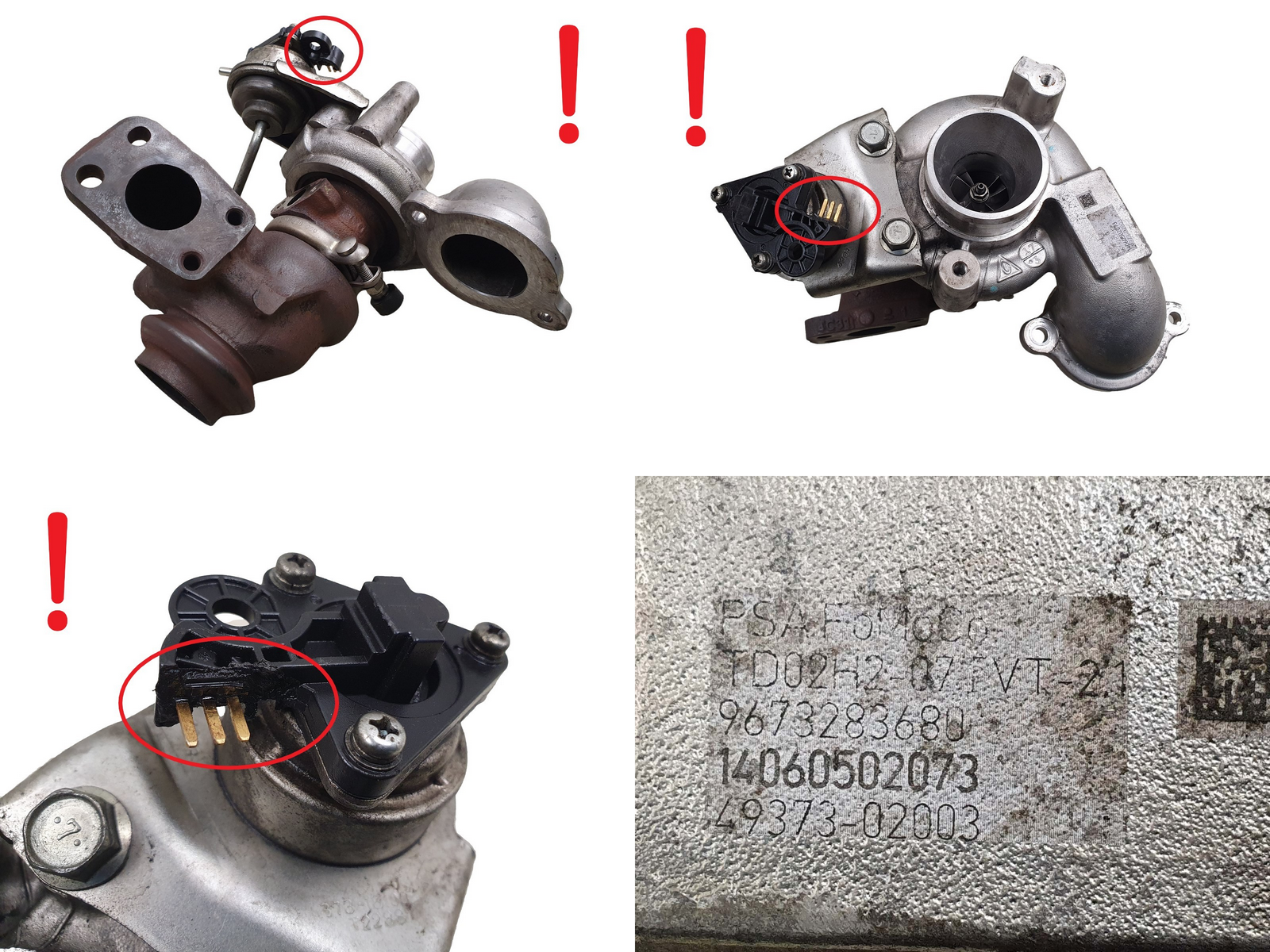 Turbolader TD02H2-07 0375R0 9673283680 1.4 eHDI 1.6 HDI 8v PSA Ford main product photo