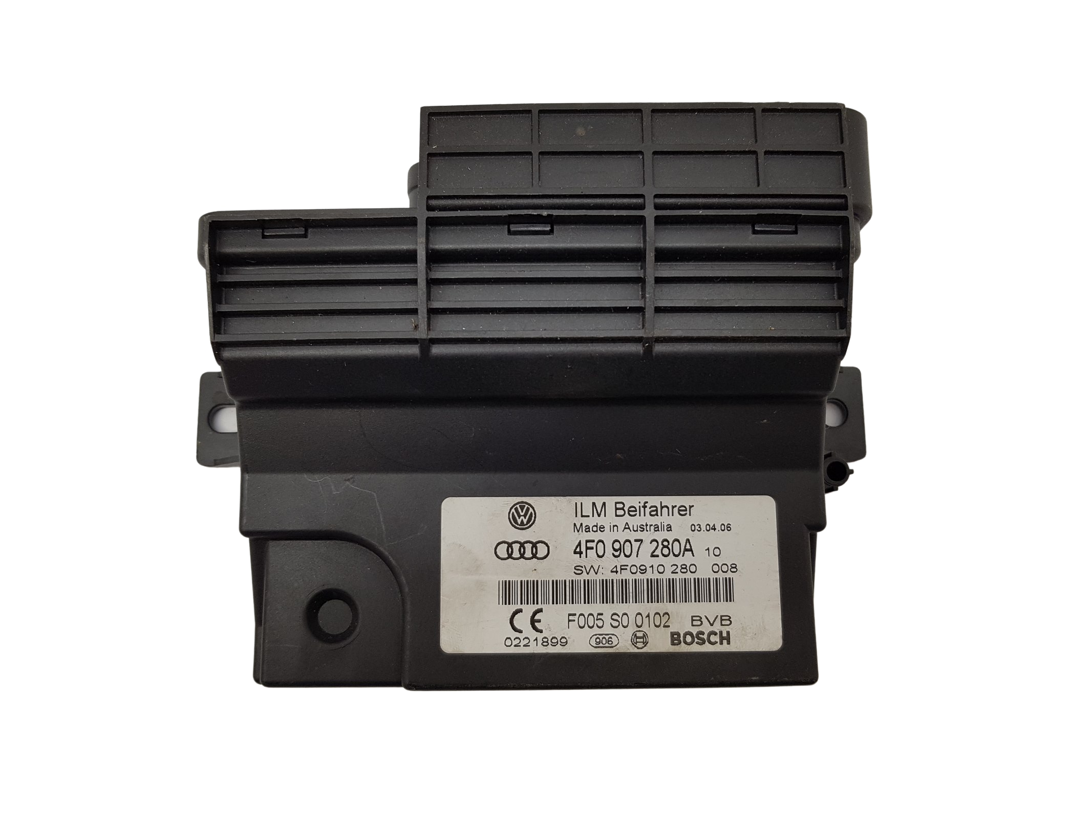 Steuergerät Audi 4F0907280A F005S00102 4F0910280 Bosch main product photo