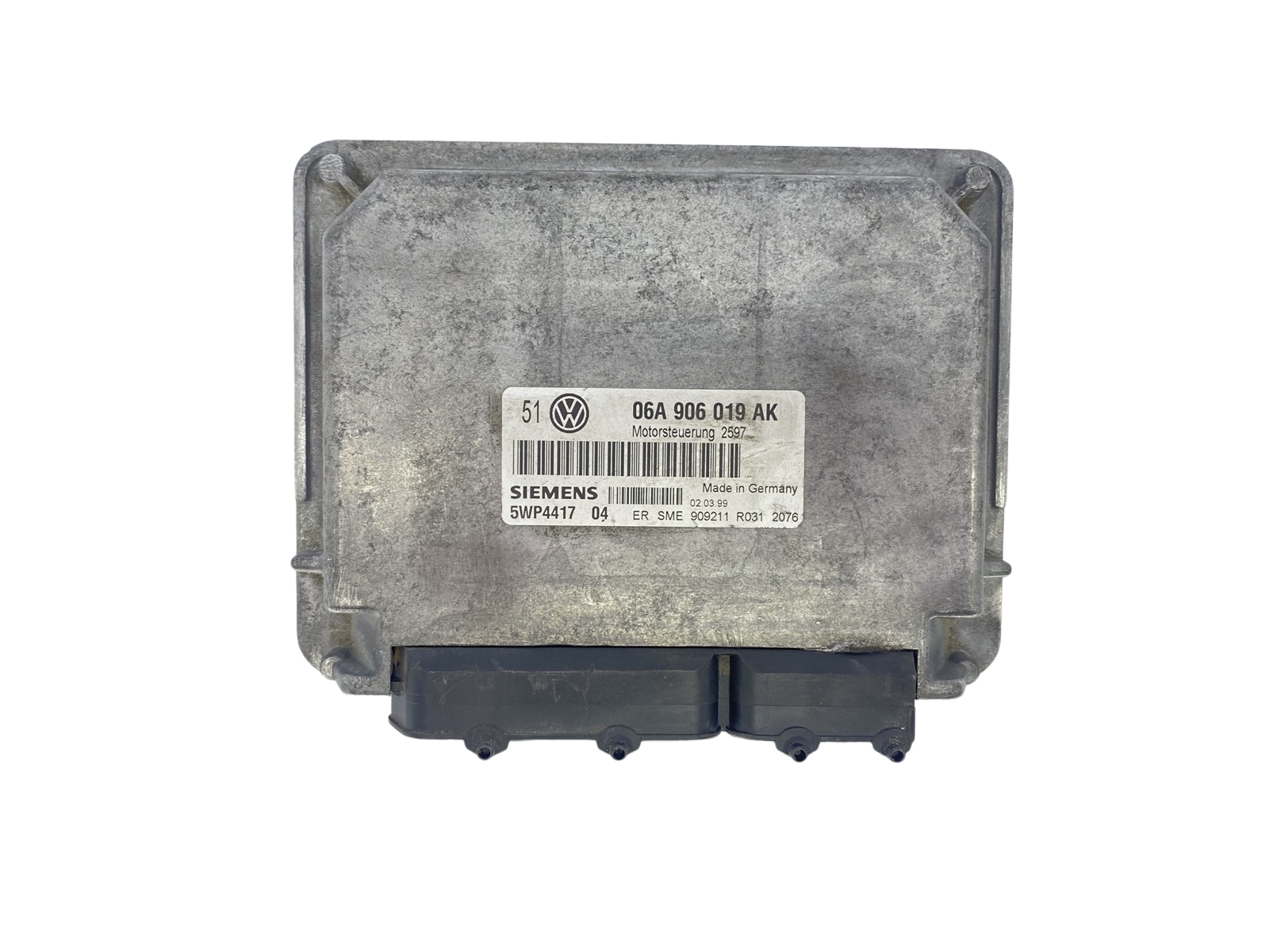 Steuergerät VW 06A906019AK 5WP4417 04 Siemens 56052 main product photo