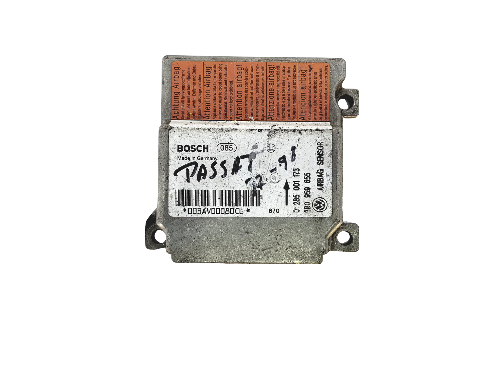 Steuergerät Moduł 0285001173 3B0959655 VW Bosch 22996 main product photo