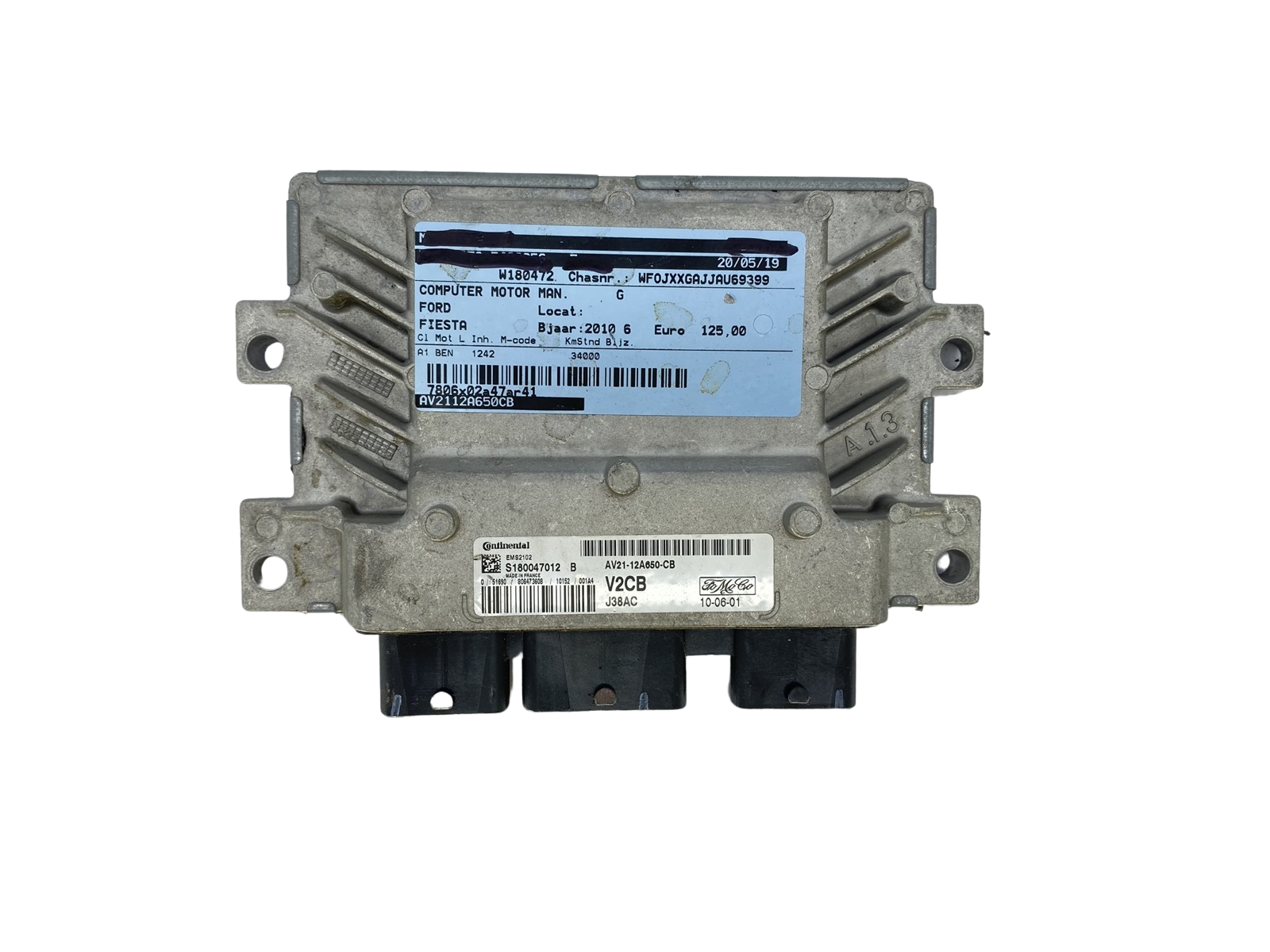 Steuergerät AV21-12A650-CB S180047012B V2CB Ford Continental 57335 main product photo
