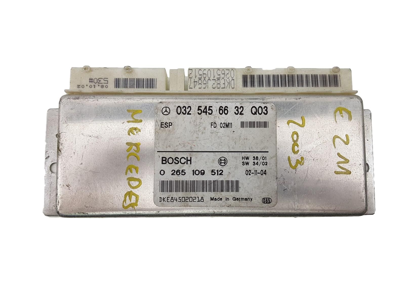 Steuergerät ESP 0325456632Q03 0265109512 Mercedes main product photo