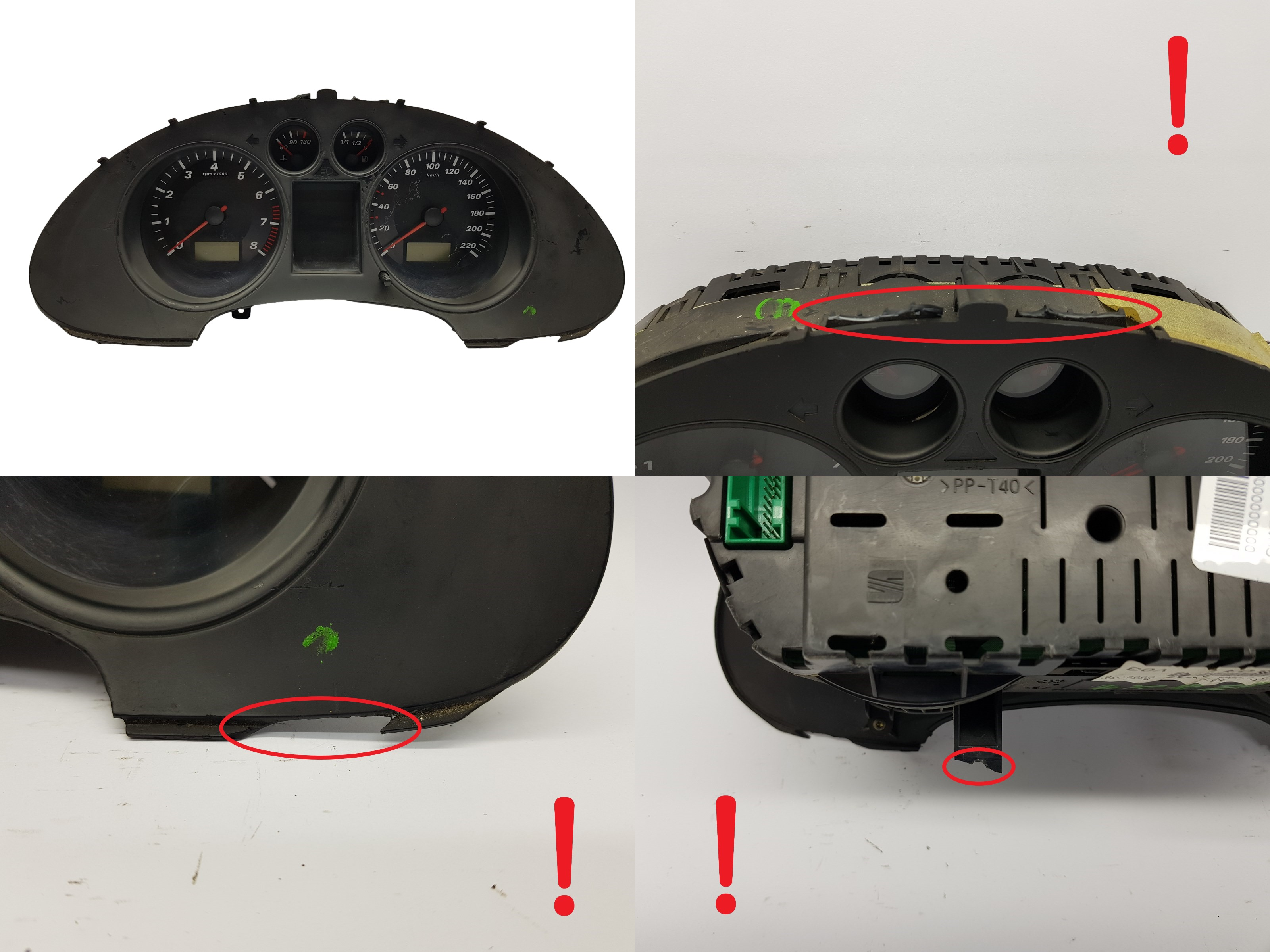 Tacho Kombiinstrument Seat Ibiza 6L0920801C 3080 main product photo