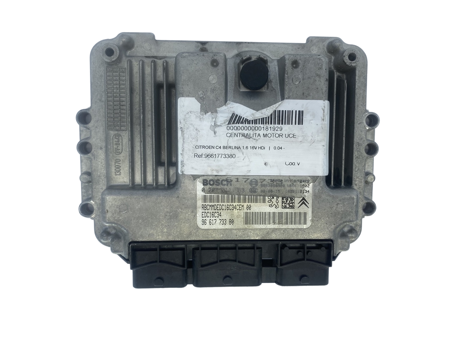 Steuergerät 0281011863 9661773380 9653958980 PSA Bosch 51599 main product photo