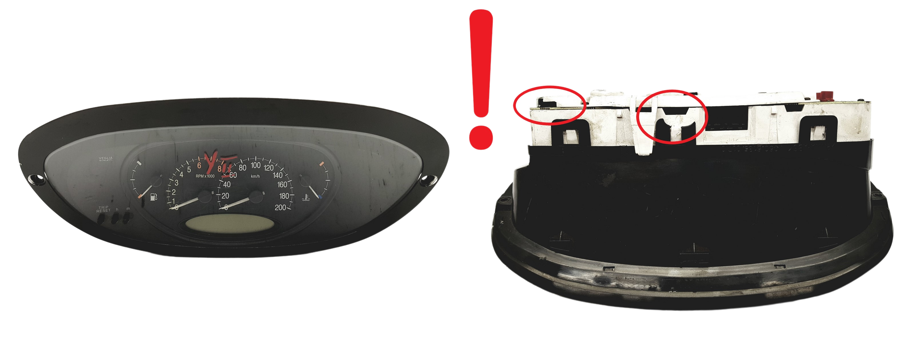 Tacho Kombiinstrument Lancia Ypsilon 06061350170 59186 main product photo