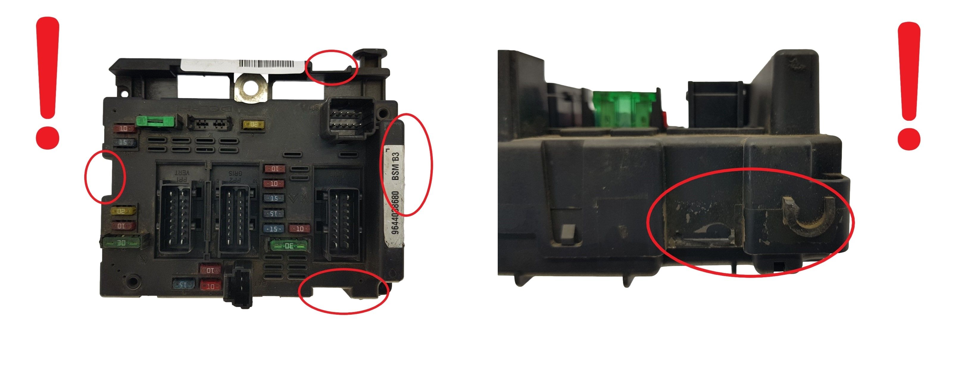 Steuergerät BSM B3 9644038680 PSA Delphi 1709 main product photo