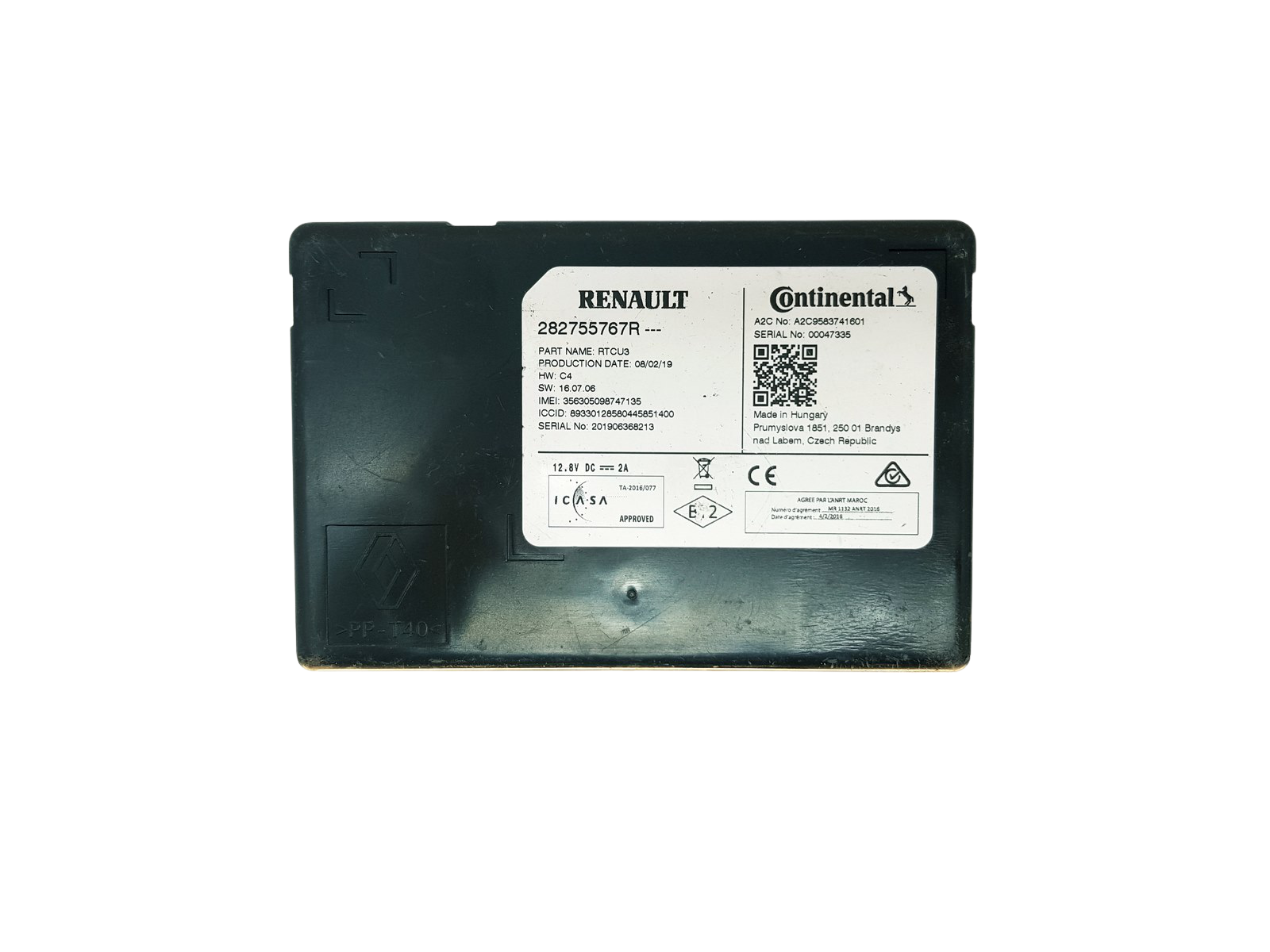 Steuergerät Moduł 282755767R A2C9583741601 Renault main product photo