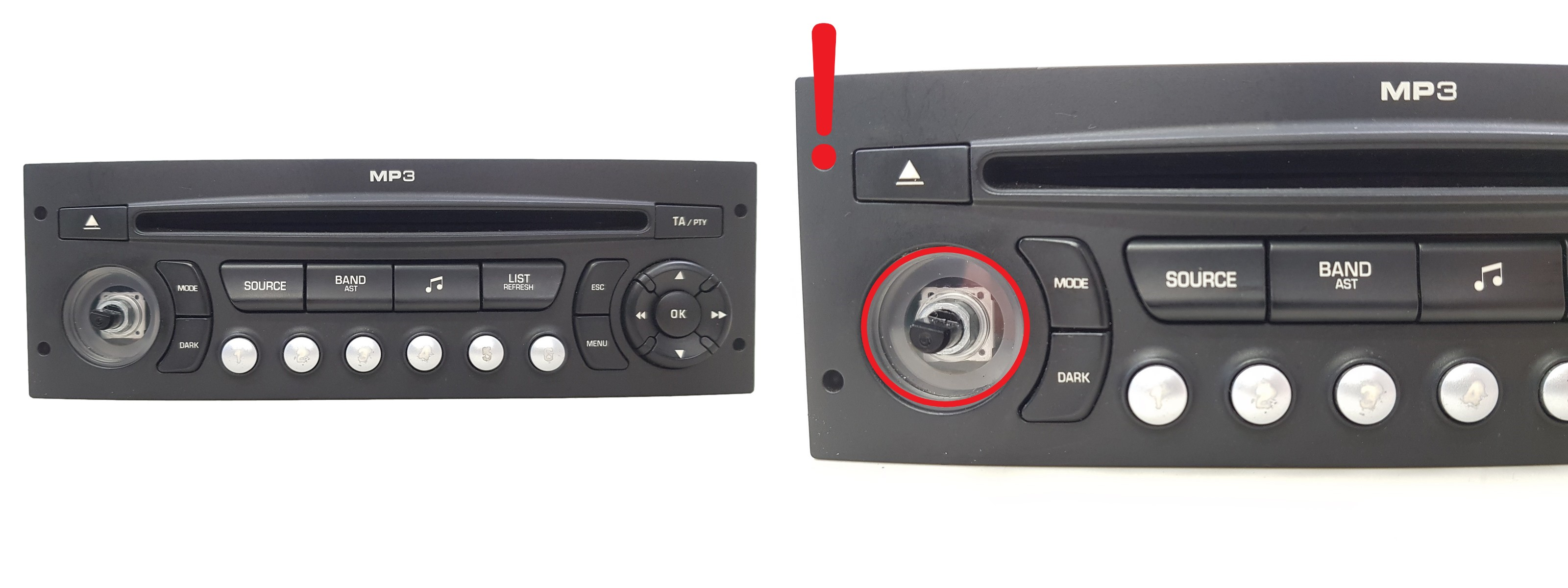 Cd-Radio Mit Mp3 Citroen Peugeot 96633422XT A2C53119559 main product photo