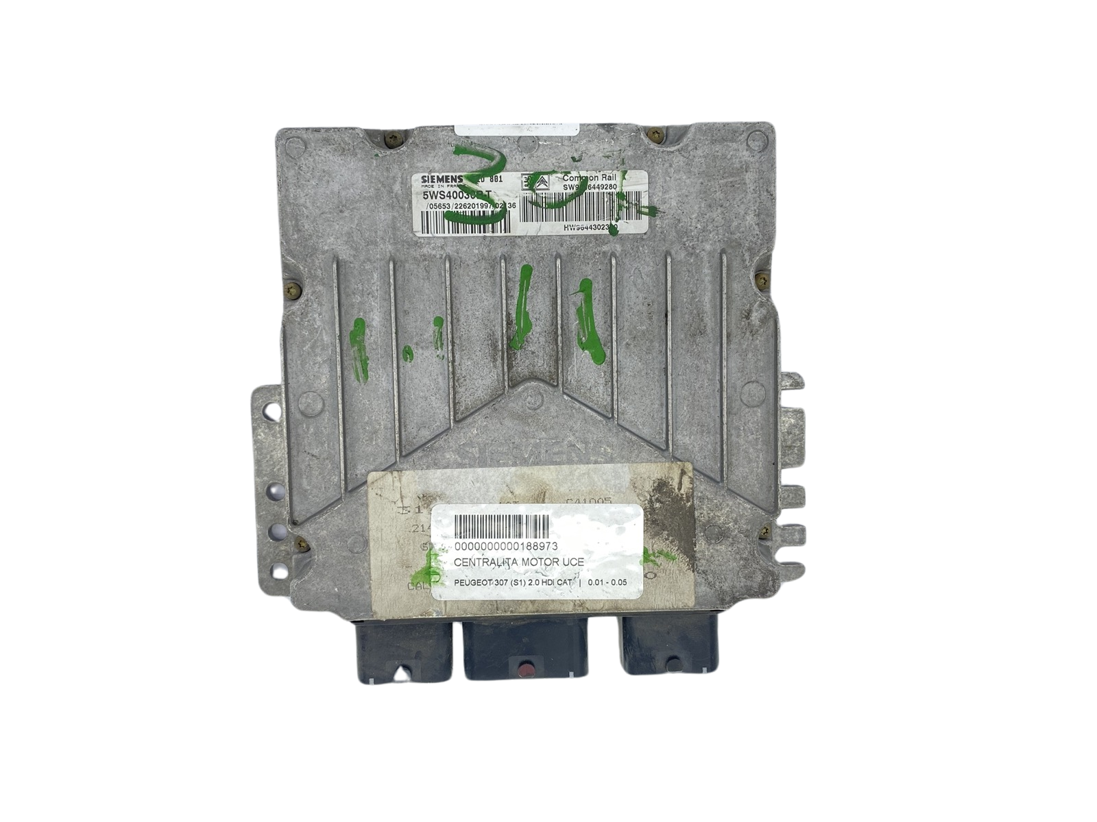 Steuergerät 5WS40030B-T 9646449280 9644302380 SID801 PSA Siemens 59754 main product photo