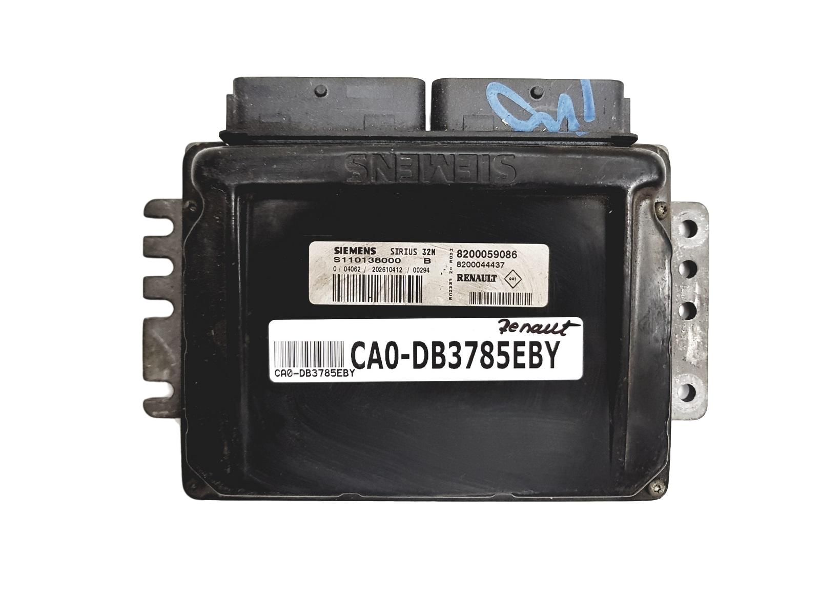 Steuergerät S110138000B 8200059086 8200044437 Renault Siemens 3785 main product photo