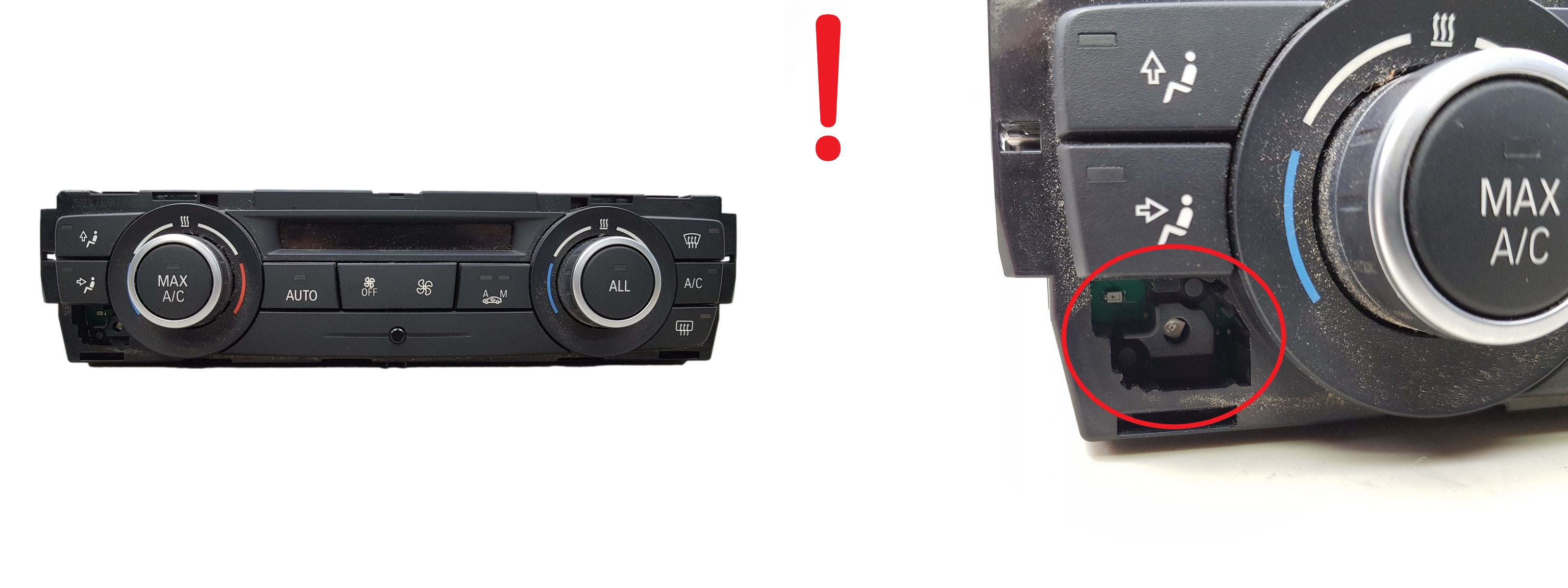 Klimabedienteil Bedienung A/C BMW 1 6411 9292263 main product photo