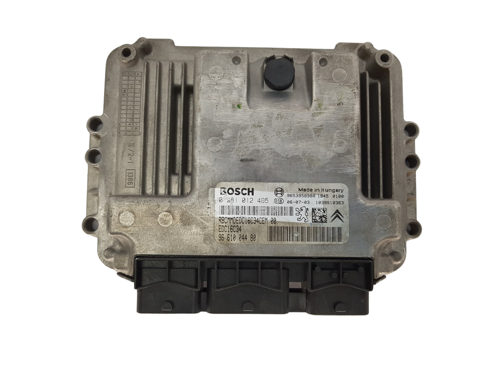 Steuergerät 0281012465 9661004480 9653958980 PSA Bosch 3555 main product photo