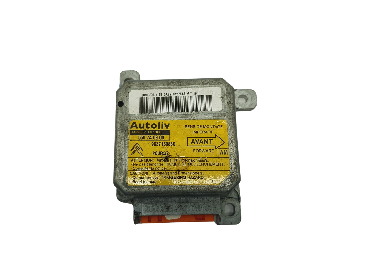 Steuergerät 9637169880 550740900 Citroen Autoliv main product photo