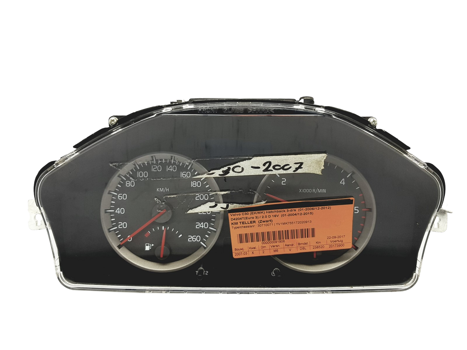 Tacho Kombiinstrument Volvo S40 V50 C30 30786344 30710071 52347 main product photo