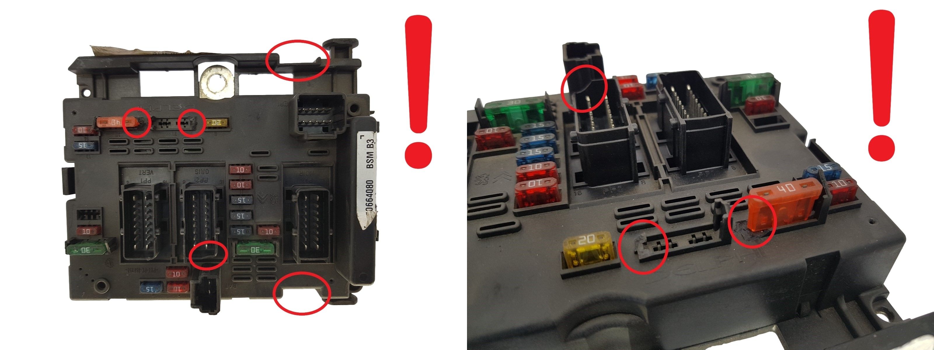 Steuergerät BSM B3 9650664080 PSA Delphi 1377 main product photo