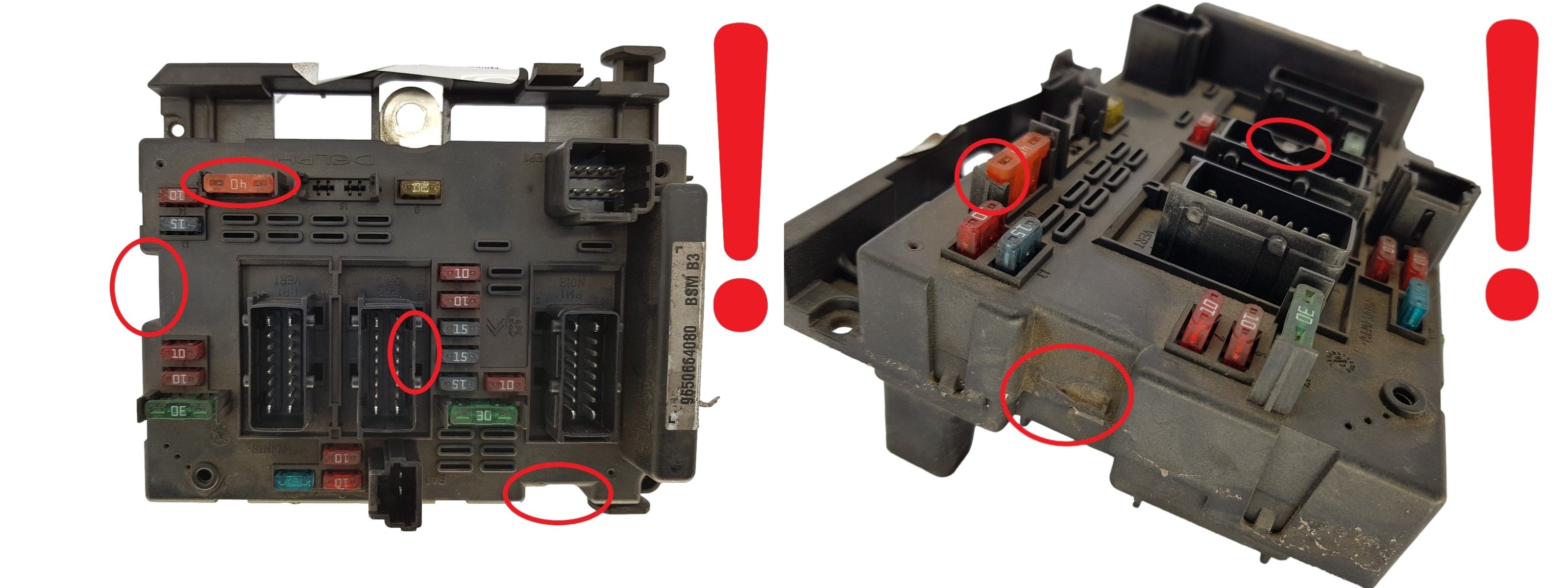 Steuergerät BSM B3 9650664080 PSA Delphi 1304 main product photo