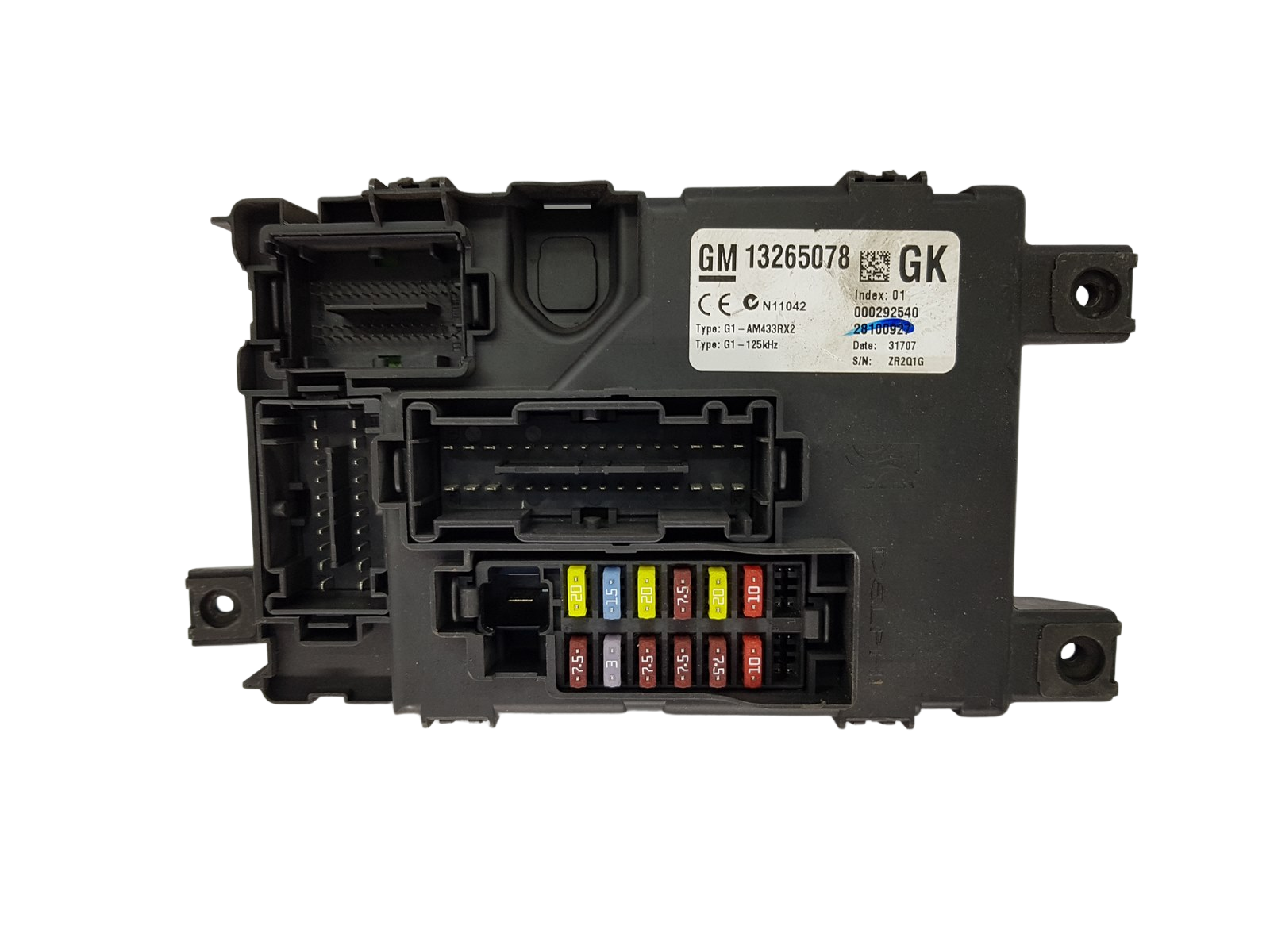 Sicherungskasten Relaiskasten Opel 13265078 28100927 000292540 GK GM main product photo