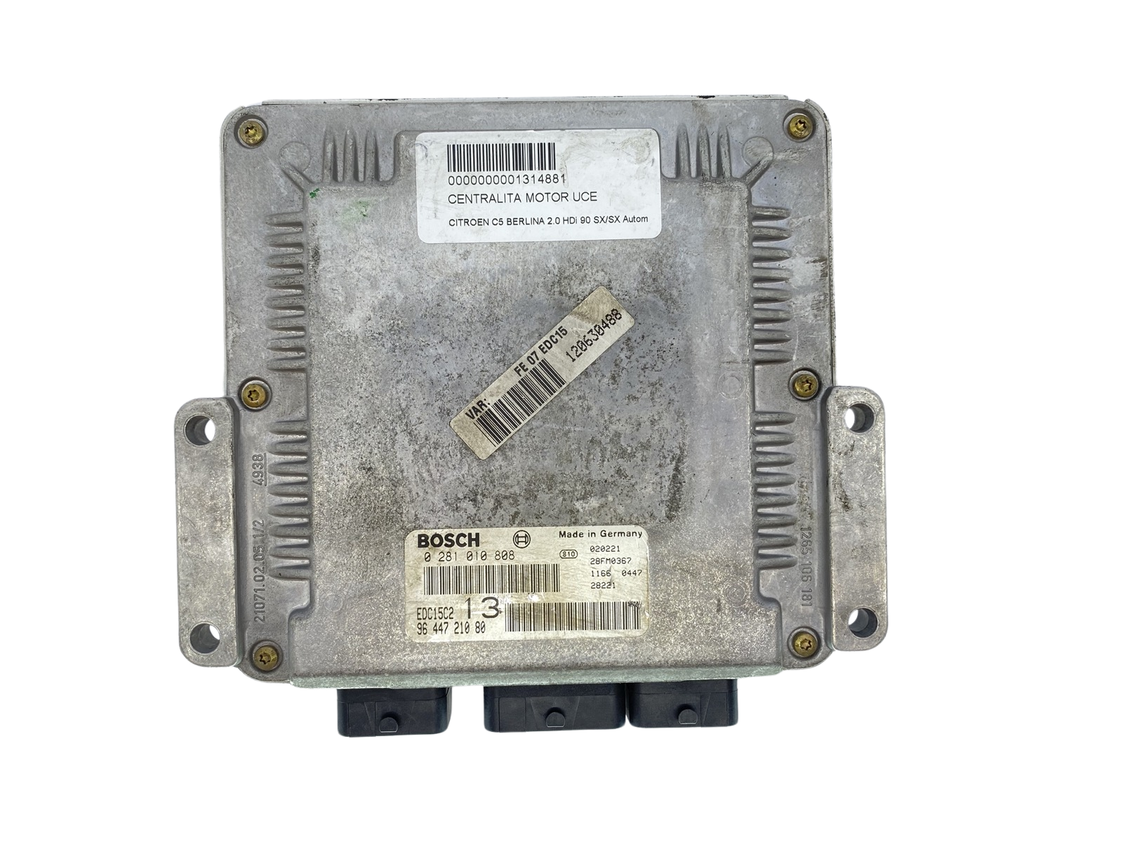 Steuergerät 0281010808 9644721080 28FM0367 PSA Bosch 63907 main product photo