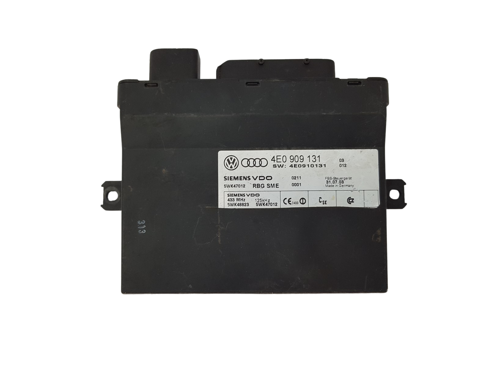 Steuergerät Audi 4E909131 4E0910131 5WK47012 Siemens VDO main product photo
