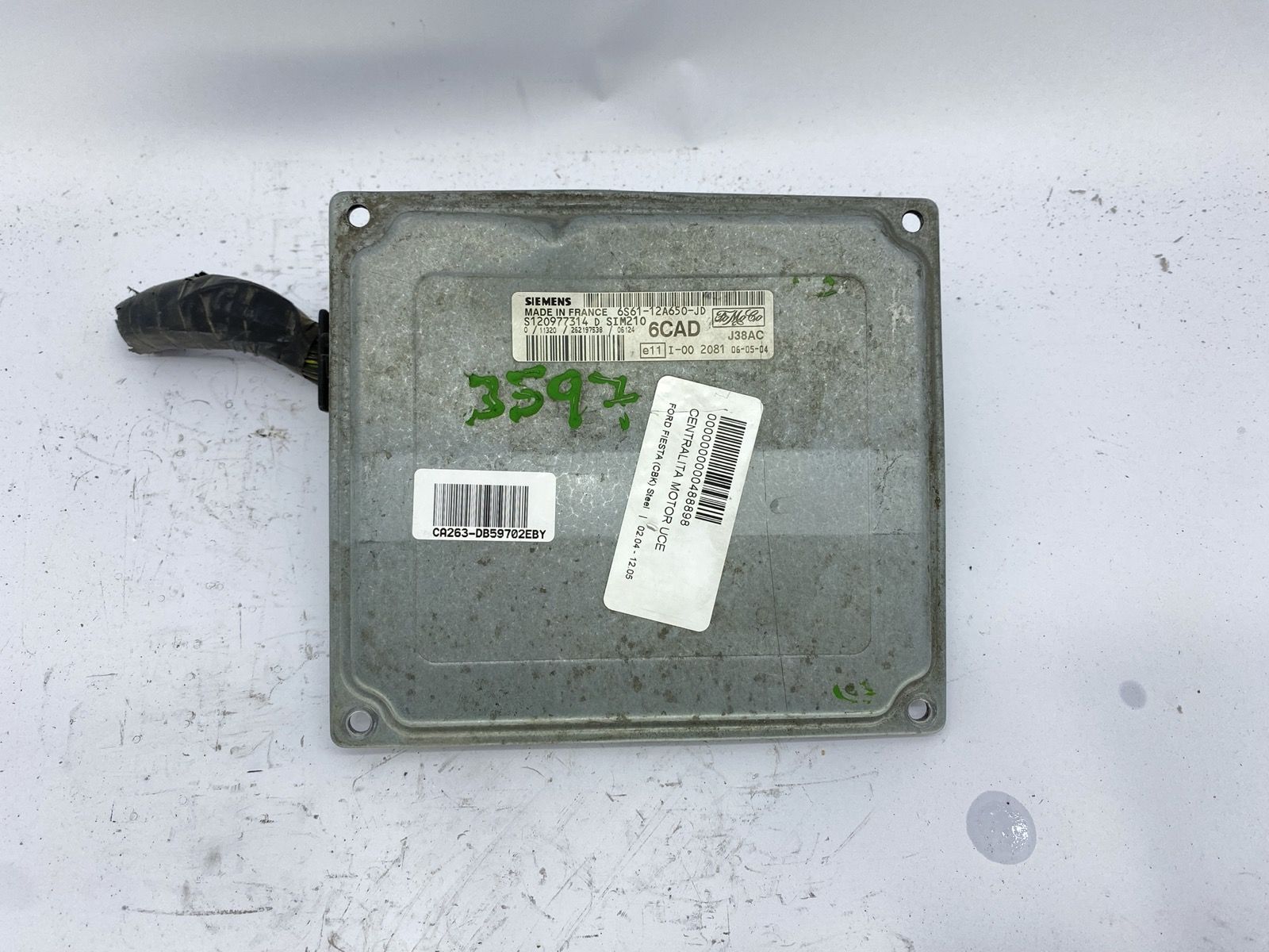 Steuergerät S120977314D 6S61-12A650-JD Ford Siemens 59702 main product photo