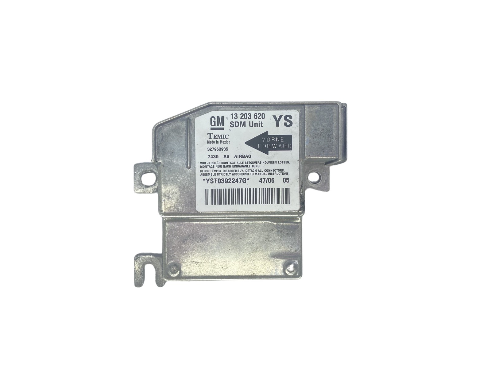 Steuergerät Opel 13203620 327963935 Temic 58433 main product photo