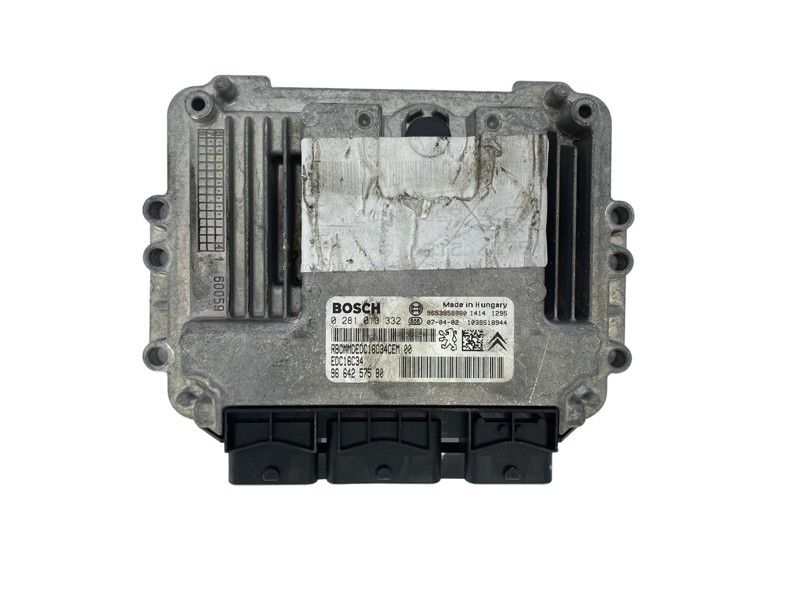 Steuergerät 0281013332 9664257580 9653958980 EDC16C34 PSA Bosch 53371 main product photo