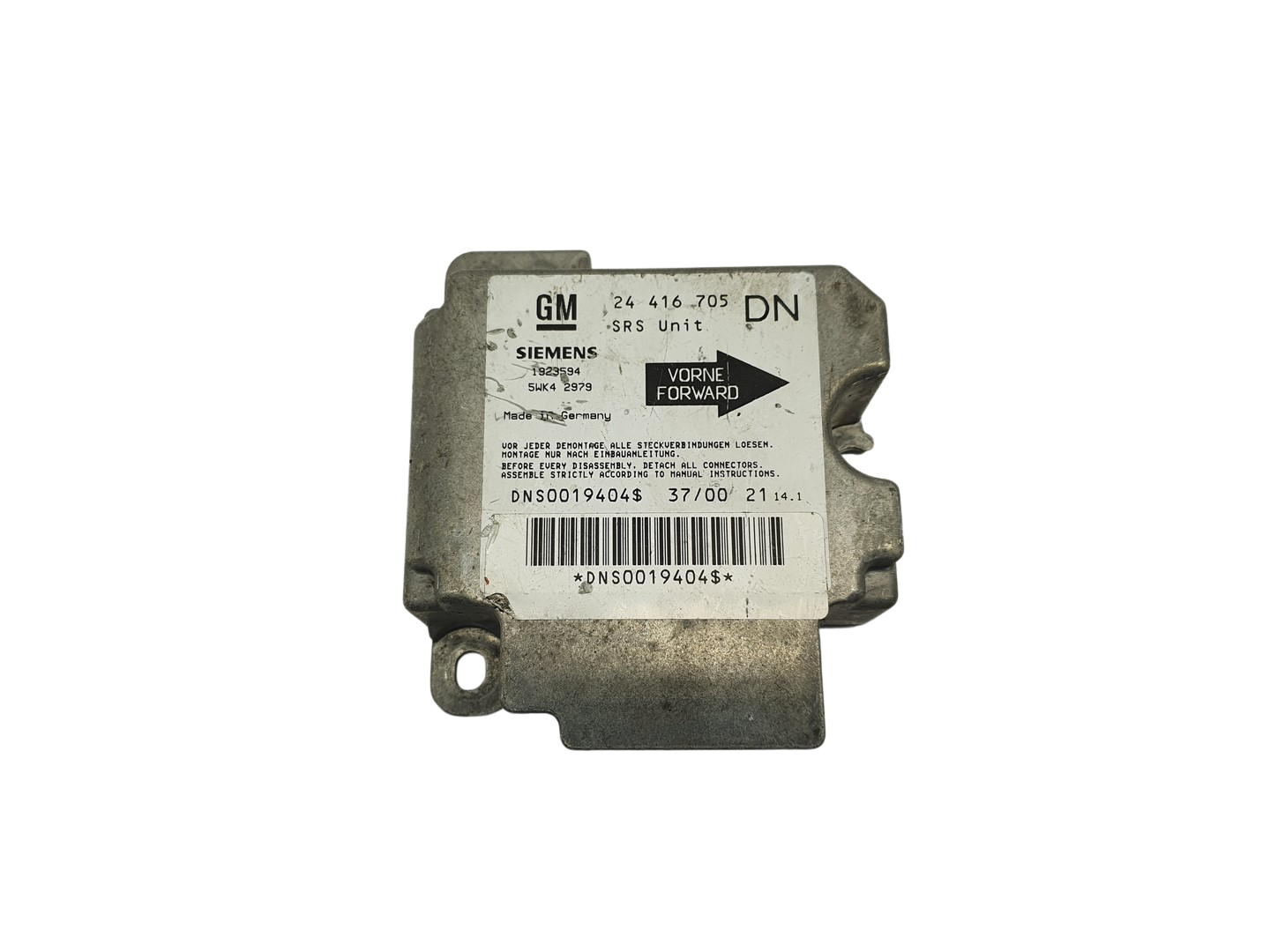 Steuergerät 24416705 DN 5WK42979 Opel Siemens 69157 main product photo