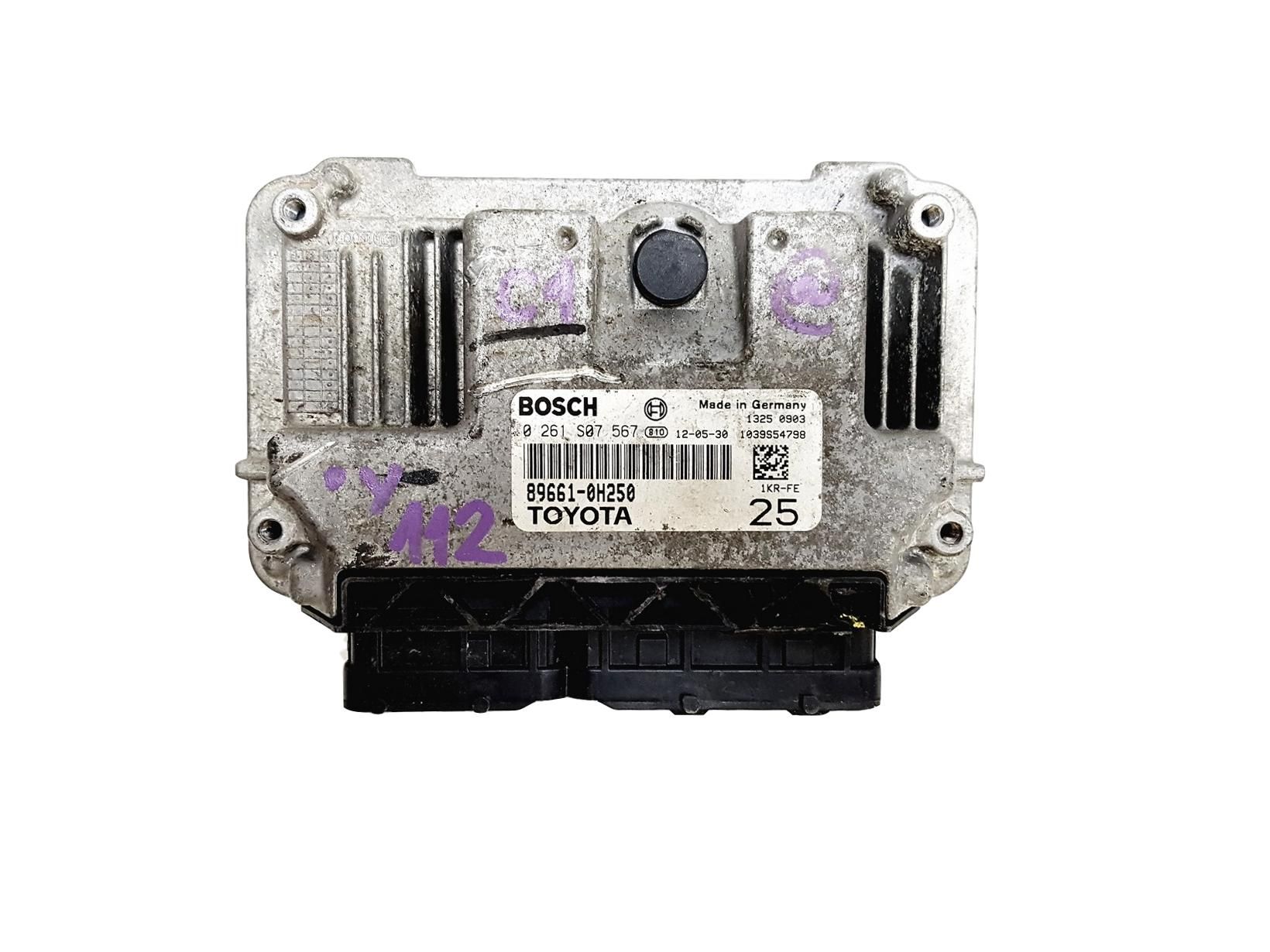 Steuergerät 89661-0H250 0261S07567 PSA Toyota Bosch 11731 main product photo